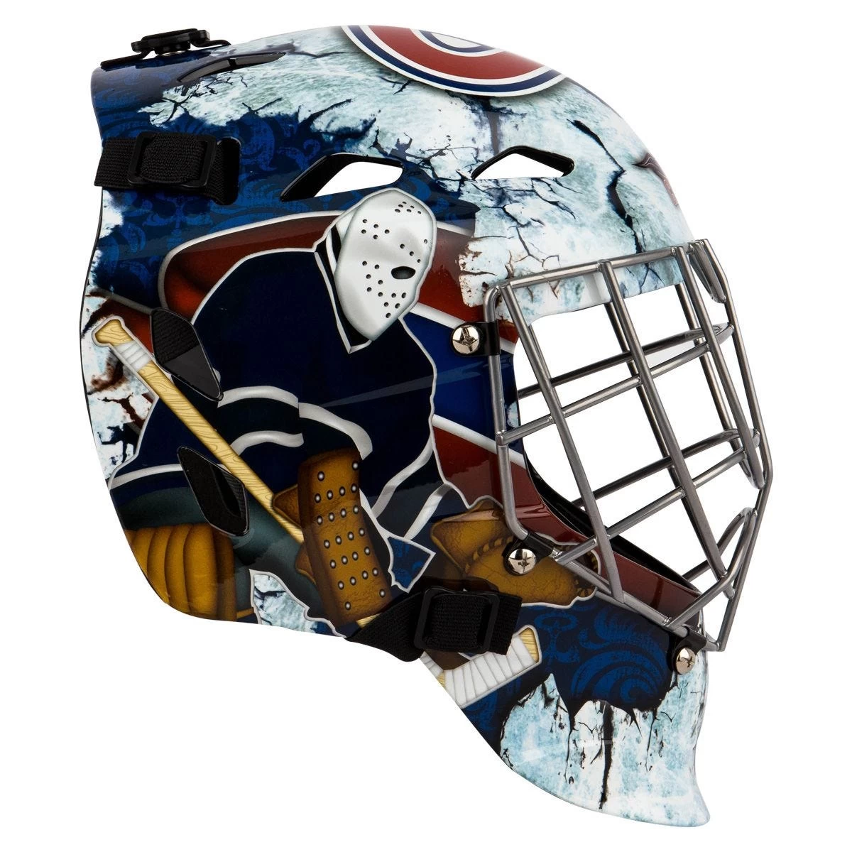 Franklin GFM 1500 Montreal Canadiens Goalie Face Mask 4 Franklin GFM 1500 Montreal Canadiens Goalie Face Mask - Image 2