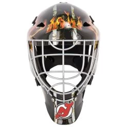 Franklin GFM 1500 New Jersey Devils Face Mask 10 Franklin GFM 1500 New Jersey Devils Face Mask -Goaliemonkey® 025725426515 inset3