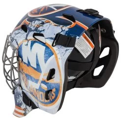 Franklin GFM 1500 New York Islanders Face Mask -Goaliemonkey® 025725426546 inset3