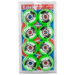 Labeda Shooter 83A Roller Hockey Wheel - Green - 8 Pack -Goaliemonkey® 1448118