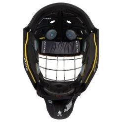 CCM Axis Pro Senior Certified Straight Bar Goalie Mask -Goaliemonkey® ccm goalie mask axis pro cert straight bar sr inset5