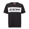 CCM Monochrome Block Adult Short Sleeve Tee Shirt -Goaliemonkey® ccm hockey apparel block ss tee sr