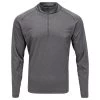 CCM Half Zip Premium Adult Long Sleeve Training Tee Shirt -Goaliemonkey® ccm hockey apparel half zip premium ls tee sr