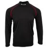 CCM Senior Athletic Fit Long Sleeve Shirt W/Integrated Non-BNQ Neck Protection -Goaliemonkey® ccm hockey undergarment ath top ls integrated non bnq neck protection