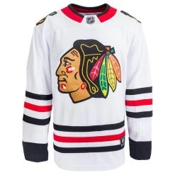 Chicago Blackhawks Fanatics Breakaway Adult Hockey Jersey -Goaliemonkey® fanatics hockey chicago blackhawks breakaway jersey sr inset3