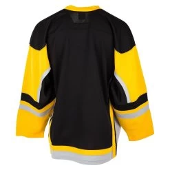 Stadium Adult Hockey Jersey - Black/Gold/Gray -Goaliemonkey® firstar hockey jersey stadium blk gld gry inset4