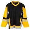 Stadium Youth Hockey Jersey - Black/Gold/Gray -Goaliemonkey® firstar hockey jersey stadium blk gld gry jr
