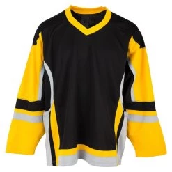 Stadium Youth Hockey Jersey - Black/Gold/Gray