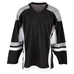 Stadium Adult Hockey Jersey - Black/Gray/White