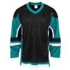 Stadium Youth Hockey Jersey - Black/Teal/White 1 Stadium Youth Hockey Jersey - Black/Teal/White -Goaliemonkey® firstar hockey jersey stadium blk teal wht jr