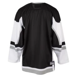 Stadium Adult Hockey Jersey - Black/White/Gray -Goaliemonkey® firstar hockey jersey stadium blk wht gry inset4