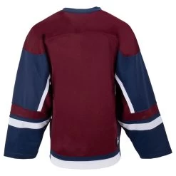 Stadium Youth Hockey Jersey - Maroon/Navy/White -Goaliemonkey® firstar hockey jersey stadium mar nvy wht jr inset4