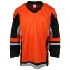 Stadium Adult Hockey Jersey - Orange/Black/Gray -Goaliemonkey® firstar hockey jersey stadium org blk gry
