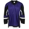 Stadium Adult Hockey Jersey - Purple/Black/White -Goaliemonkey® firstar hockey jersey stadium pur blk wht