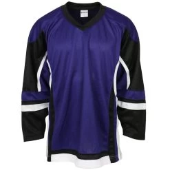 Stadium Adult Hockey Jersey - Purple/Black/White