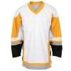 Stadium Youth Hockey Jersey - White/Gold/Gray -Goaliemonkey® firstar hockey jersey stadium wht gld gry jr inset4