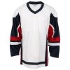 Stadium Youth Hockey Jersey - White/Navy/Red -Goaliemonkey® firstar hockey jersey stadium wht nvy red jr