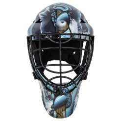Seattle Kraken Franklin GFM 1500 Goalie Face Mask -Goaliemonkey® franklin hockey street goalie mask gfm 1500 sea inset2