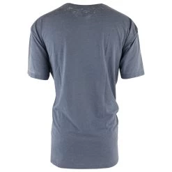 Monkey Sport By Pepper Foster - GoalieMonkey Logo Adult Short Sleeve Tee Shirt (Denim) -Goaliemonkey® monkey sport hockey shirt goaliemonkey logo denim inset2