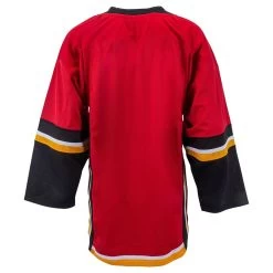 Calgary Flames MonkeySports Uncrested Junior Hockey Jersey -Goaliemonkey® monkeysports hockey jersey uncrested calgary flames jr inset2