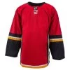 Calgary Flames MonkeySports Uncrested Junior Hockey Jersey -Goaliemonkey® monkeysports hockey jersey uncrested calgary flames jr inset6
