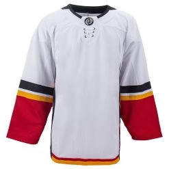 Calgary Flames MonkeySports Uncrested Adult Hockey Jersey -Goaliemonkey® monkeysports hockey jersey uncrested calgary flames sr inset7