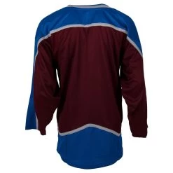 Colorado Avalanche MonkeySports Uncrested Junior Hockey Jersey -Goaliemonkey® monkeysports hockey jersey uncrested colorado avalanche jr inset2
