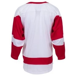 Detroit Red Wings MonkeySports Uncrested Junior Hockey Jersey -Goaliemonkey® monkeysports hockey jersey uncrested detroit red wings jr inset4