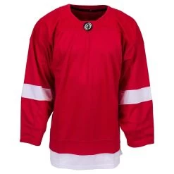 Detroit Red Wings MonkeySports Uncrested Adult Hockey Jersey -Goaliemonkey® monkeysports hockey jersey uncrested detroit red wings sr inset7