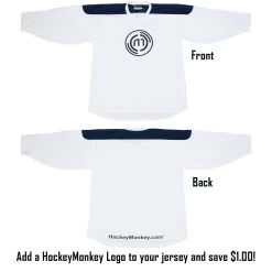 Los Angeles Kings MonkeySports Uncrested Junior Hockey Jersey -Goaliemonkey® monkeysports hockey jersey uncrested los angeles kings jr inset8