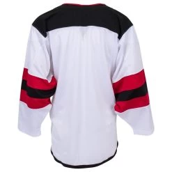 New Jersey Devils MonkeySports Uncrested Junior Hockey Jersey -Goaliemonkey® monkeysports hockey jersey uncrested new jersey devils jr inset4