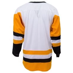 Pittsburgh Penguins MonkeySports Uncrested Adult Hockey Jersey -Goaliemonkey® monkeysports hockey jersey uncrested pittsburgh penguins sr inset10