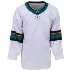 San Jose Sharks MonkeySports Uncrested Adult Hockey Jersey -Goaliemonkey® monkeysports hockey jersey uncrested san jose sharks sr inset7