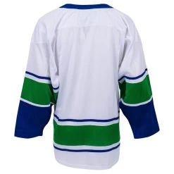 Vancouver Canucks MonkeySports Uncrested Junior Hockey Jersey -Goaliemonkey® monkeysports hockey jersey uncrested vancouver canucks jr inset4