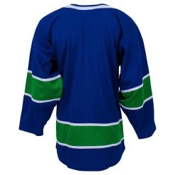 Vancouver Canucks MonkeySports Uncrested Adult Hockey Jersey -Goaliemonkey® monkeysports hockey jersey uncrested vancouver canucks sr inset2