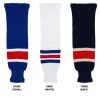 New York Rangers MonkeySports Knit Hockey Socks -Goaliemonkey® monkeysports hockey sock knit nyr