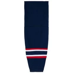 Columbus Blue Jackets MonkeySports Mesh Hockey Socks -Goaliemonkey® monkeysports hockey socks mesh cbj inset1
