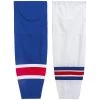 New York Rangers MonkeySports Mesh Hockey Socks -Goaliemonkey® monkeysports hockey socks mesh nyr inset5