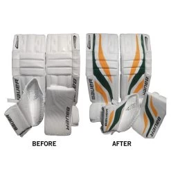 Padskinz Synthetic Replacement Leather - Small -Goaliemonkey® padskinz goalie accessories synthetic leather small inset3