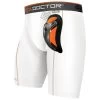Shock Doctor 337 Youth Compression Short W/ Ultra Carbon Flex Cup 2 Shock Doctor 337 Youth Compression Short W/ Ultra Carbon Flex Cup -Goaliemonkey® shock doctor apparel jocks ultra pro compression shorts ultra carbon cup youth