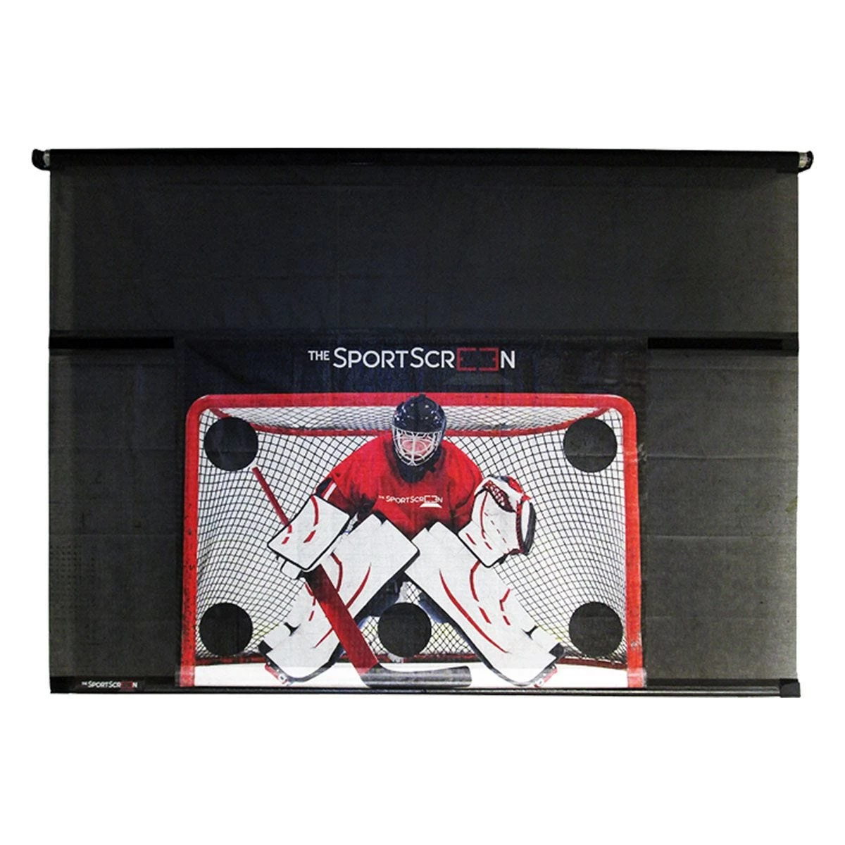 The SportScreen 10ft Manual Screen W/ Detachable Hockey Target 3 The SportScreen 10ft Manual Screen W/ Detachable Hockey Target
