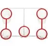 Winnwell Heavy Duty 5-Hole Skill Net W/1.5in. Pipes -Goaliemonkey® winnwell hockey accessories skill net hd 5 hole w 1 5